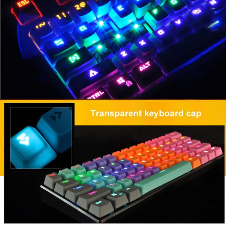 ABS Translucent Keycaps, OEM Highly Mechanical Keyboard, Universal Game Keyboard (White)