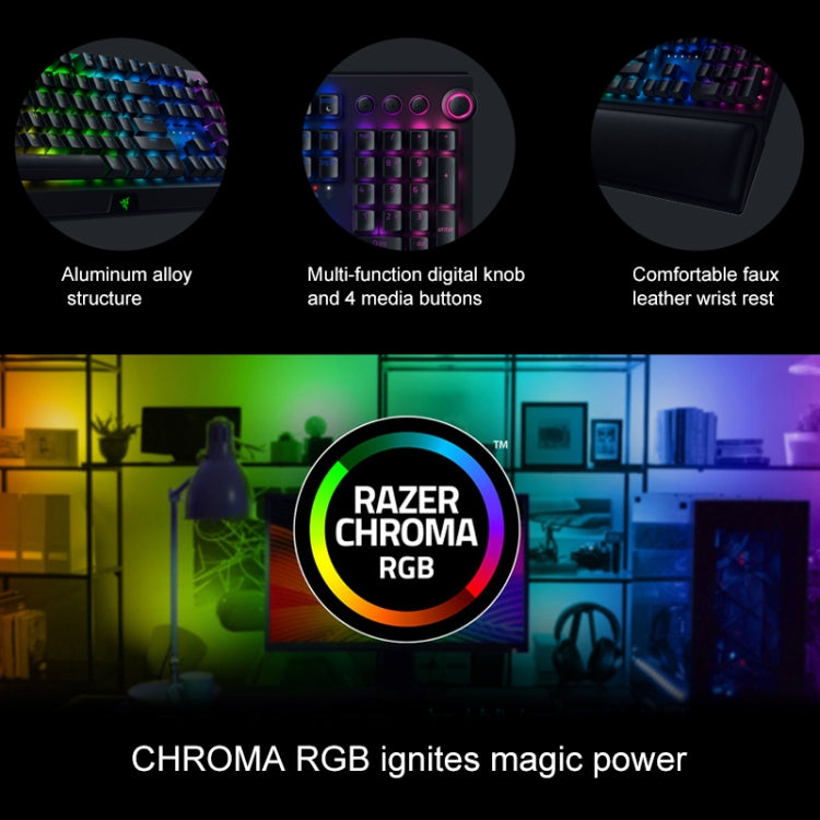 Razer BlackWidow V3 Pro RGB Lighting Wireless Mechanical Keyboard (Green Shaft)