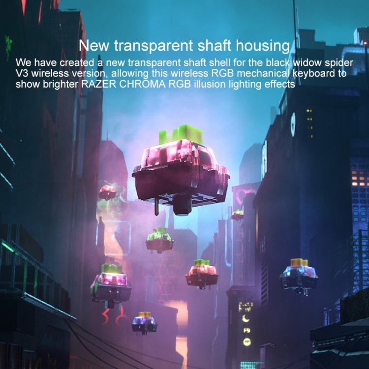 Razer BlackWidow V3 Pro RGB Lighting Wireless Mechanical Keyboard (Green Shaft)