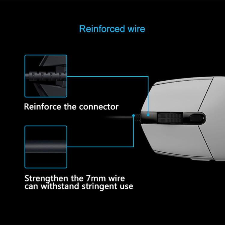 Logitech G102 6-keys RGB Glowing 6000DPI Five-speed Adjustable Wired Optical Gaming Mouse, Length: 2m (White)