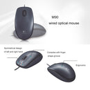 Logitech M90 USB Interface 3-keys Bilateral Symmetry 1000DPI Wired Optical Mouse