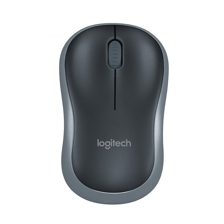 Logitech M186 Wireless Mouse Office Power Saving USB Laptop Desktop Computer Universal(Black Grey)
