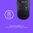 Logitech M186 Wireless Mouse Office Power Saving USB Laptop Desktop Computer Universal (Black Blue)