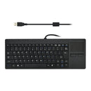 MC-818 82 Keys Touch-pad Ultra-thin Wired Computer Keyboard