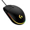 Logitech G102 2nd Gen. LIGHTSYNC 8000 DPI 6 Buttons RGB Backlight USB Wired Optical Gaming Mouse(Black)