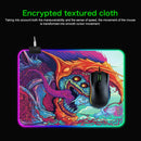 Computer Monster Pattern Illuminated Mouse Pad, Size: 80 x 30 x 0.4cm