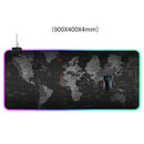 Computer World Map Pattern Illuminated Mouse Pad, Size: 90 x 40 x 0.4cm