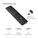 Doosl DSIT014 2.4GHz Rechargeable New Edition PowerPoint Presentation Remote Control Multi-functional Laser Pointer with Electronic Mark & Mark Clear & Volume Adjust Function for PowerPoint / Keynote / Prezi, Control Distance: 100m(Black)