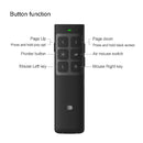 Doosl DSIT014 2.4GHz Rechargeable New Edition PowerPoint Presentation Remote Control Multi-functional Laser Pointer with Electronic Mark & Mark Clear & Volume Adjust Function for PowerPoint / Keynote / Prezi, Control Distance: 100m(Black)