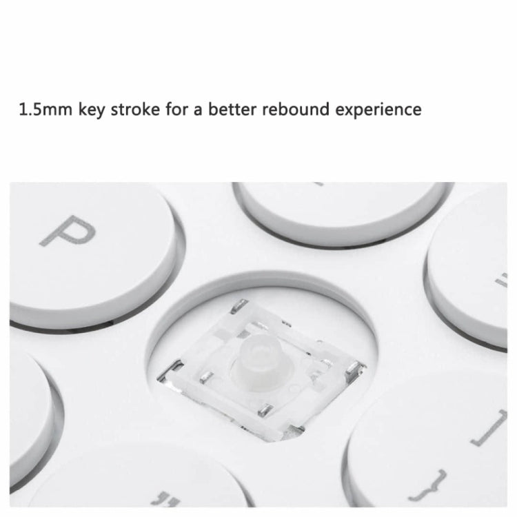 Original Xiaomi MIIIW 102 Keys Bluetooth + 2.4GHz Wireless Dual Modes Keyboard(White)