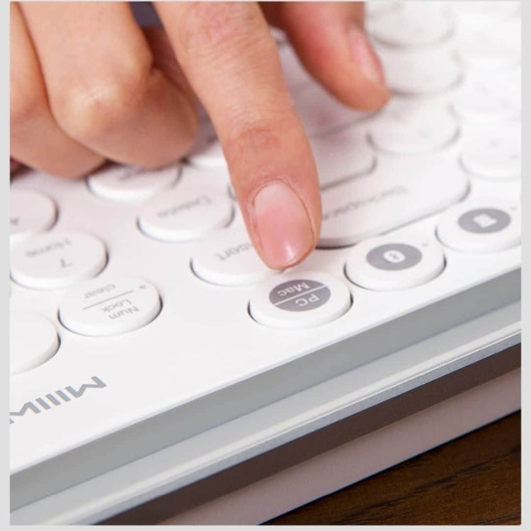 Original Xiaomi MIIIW 102 Keys Bluetooth + 2.4GHz Wireless Dual Modes Keyboard(White)