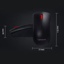 Lenovo M120 Pro Fashion Office Red Dot Wireless Mouse (Black)