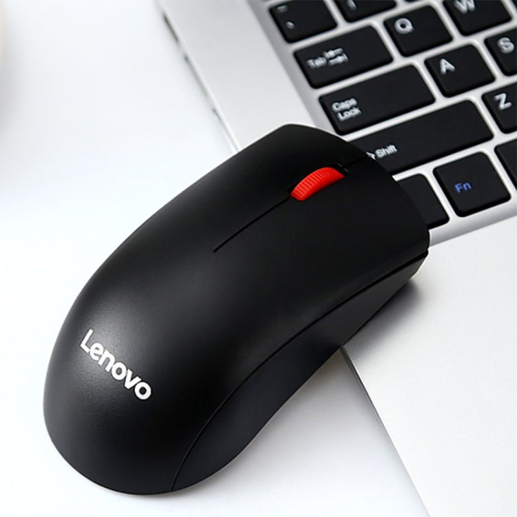Lenovo M120 Pro Fashion Office Red Dot Wireless Mouse (Black)
