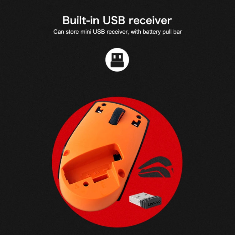 Lenovo N1901A-L300 Simple Design Wireless Optics Mouse (Black)