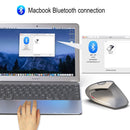 HXSJ T29 Bluetooth 3.0 Wireless Bluetooth 6-Keys 2400 DPI Adjustable Ergonomics Optical Vertical Mouse(Black)