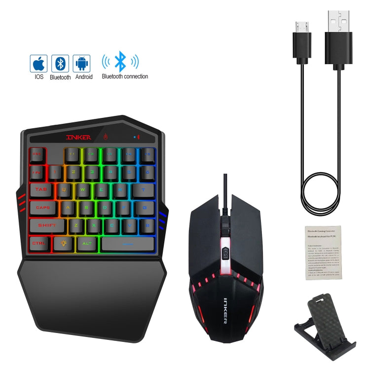 HXSJ K99 Bluetooth 4.2 Mobile Game Keyboard Throne Mouse Set