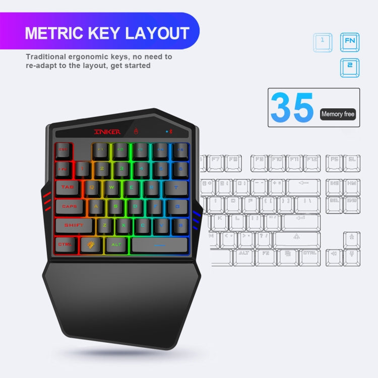 HXSJ K99 Bluetooth 4.2 Mobile Game Keyboard Throne Mouse Set