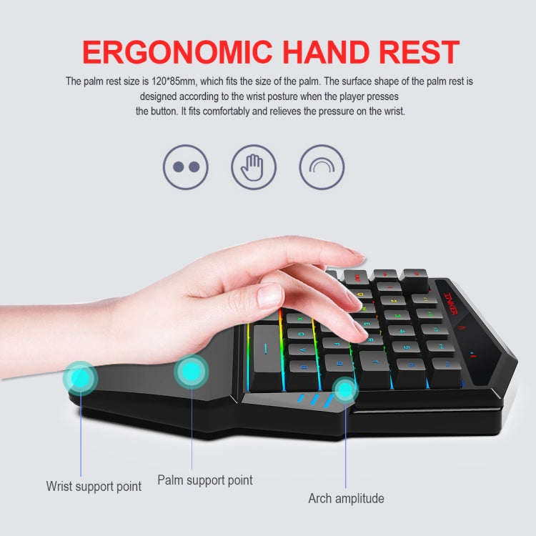 HXSJ K99 Bluetooth 4.2 Mobile Game Keyboard Throne Mouse Set