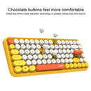 Ajazz 308I Tablet Mobile Phone Computer Household Office Wireless Keyboard(Pink)