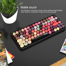 Ajazz 308I Tablet Mobile Phone Computer Household Office Wireless Keyboard(Pink)