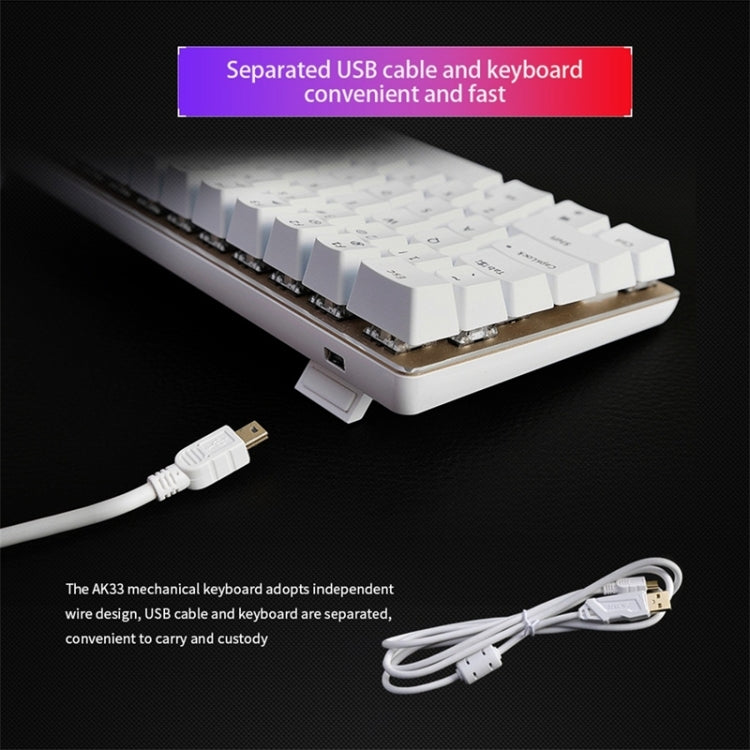 Ajazz 82 Keys Laptop Computer Gaming Mechanical Keyboard (Black Shaft)