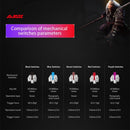 Ajazz 82 Keys Laptop Computer Gaming Mechanical Keyboard (Black Shaft)