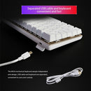 Ajazz 82 Keys Laptop Computer Gaming Mechanical Keyboard (White Blue Shaft)