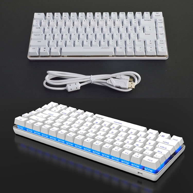 Ajazz AK33 Laptop Computer Gaming Mechanical Keyboard (White Blue Shaft)