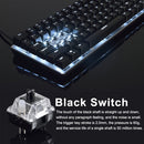 Ajazz AK33 Laptop Computer Gaming Mechanical Keyboard (White Black Shaft)