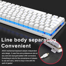 Ajazz AK33 Laptop Computer Gaming Mechanical Keyboard (White Black Shaft)