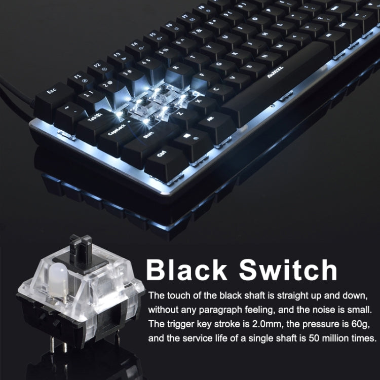 Ajazz AK33 Laptop Computer Gaming Mechanical Keyboard (Black Shaft)