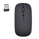 HXSJ M80 2.4GHz Wireless 1600DPI Three-speed Adjustable Optical Mute Mouse (Black)