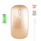 HXSJ M80 2.4GHz Wireless 1600DPI Three-speed Adjustable Optical Mute Mouse (Gold)