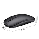 HXSJ M80 2.4GHz Wireless 1600DPI Three-speed Adjustable Optical Mute Mouse (Silver)