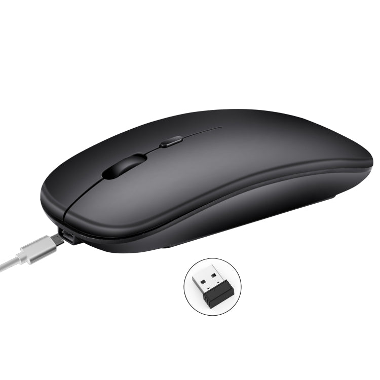 HXSJ M80 2.4GHz Wireless 1600DPI Three-speed Adjustable Optical Mute Mouse (Grey)