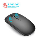 HXSJ M80 2.4GHz Wireless 1600DPI Three-speed Adjustable Optical Mute Mouse (Silver)