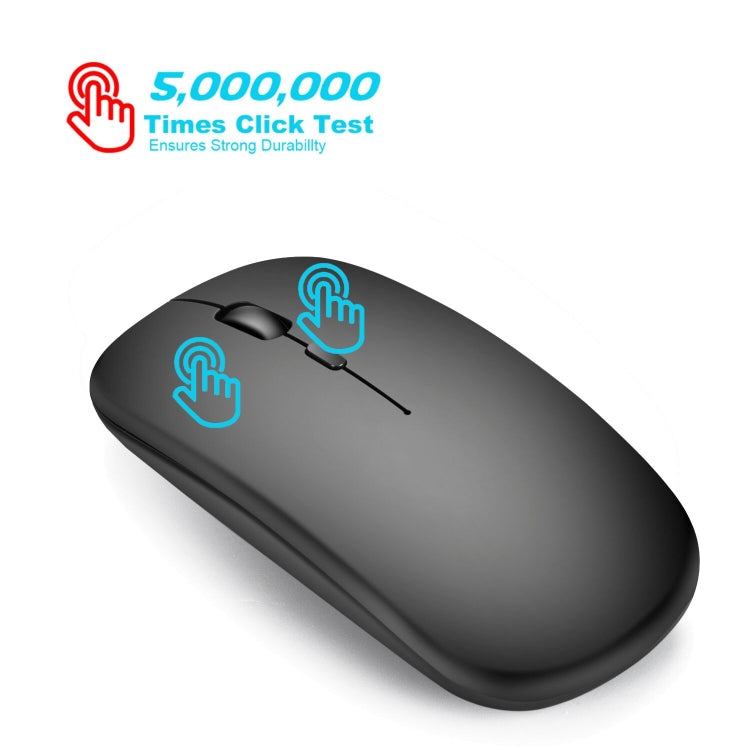 HXSJ M80 2.4GHz Wireless 1600DPI Three-speed Adjustable Optical Mute Mouse (Silver)