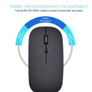 HXSJ M80 2.4GHz Wireless 1600DPI Three-speed Adjustable Optical Mute Mouse (Silver)
