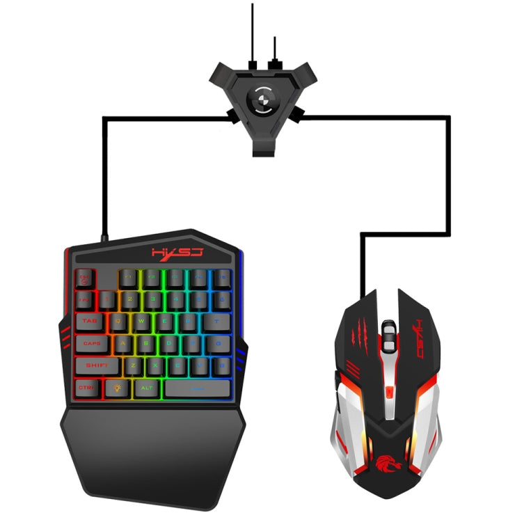 HXSJ V100-2+S100+P5 Bluetooth Mobile Game Keyboard Mouse Converter Set