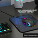 HXSJ V100-2+A866 Wired Mobile Game One-handed Keyboard Mouse Set