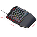 HXSJ V100-2+A866 Wired Mobile Game One-handed Keyboard Mouse Set