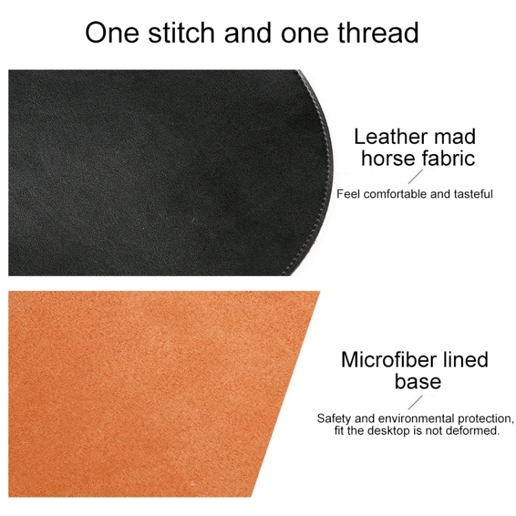 Microfiber Crazy Horse Texture Circular Waterproof Mouse Pad(Rose Gold)