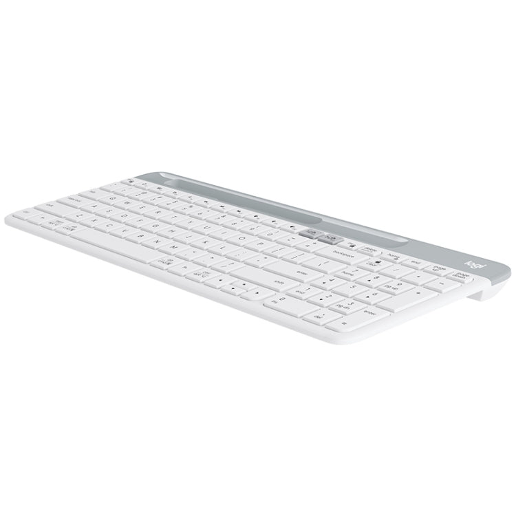 Logitech K580 Dual Modes Thin and Light Multi-device Wireless Keyboard with Phone Holder (White)