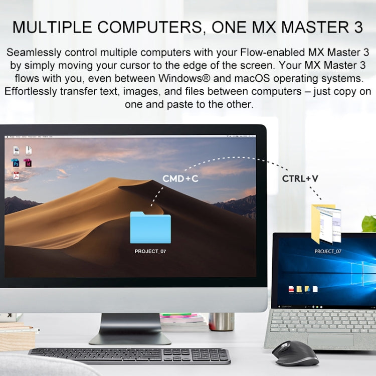 Logitech MX Master 3 7-buttons Wireless Bluetooth Mouse