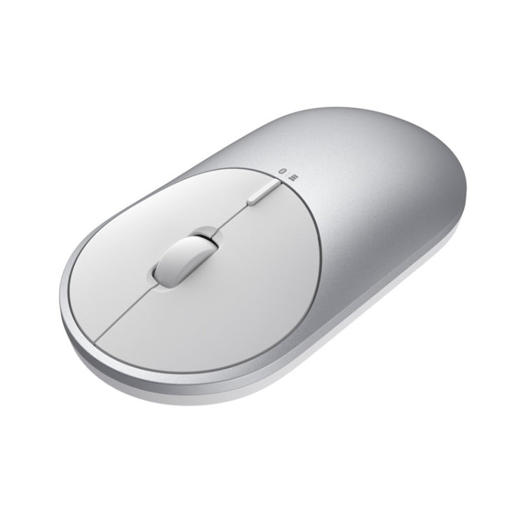 Original Xiaomi Portable Mouse 2 Optical Wireless Bluetooth 4.2 RF 2.4GHz 4000DPI Adjustable Dual Mode Mouse (Silver)