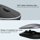Original Xiaomi Portable Mouse 2 Optical Wireless Bluetooth 4.2 RF 2.4GHz 4000DPI Adjustable Dual Mode Mouse (Grey)