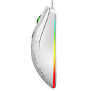HXSJ J900 6 Keys RGB Lighting Programmable Gaming Wired Mouse (White)