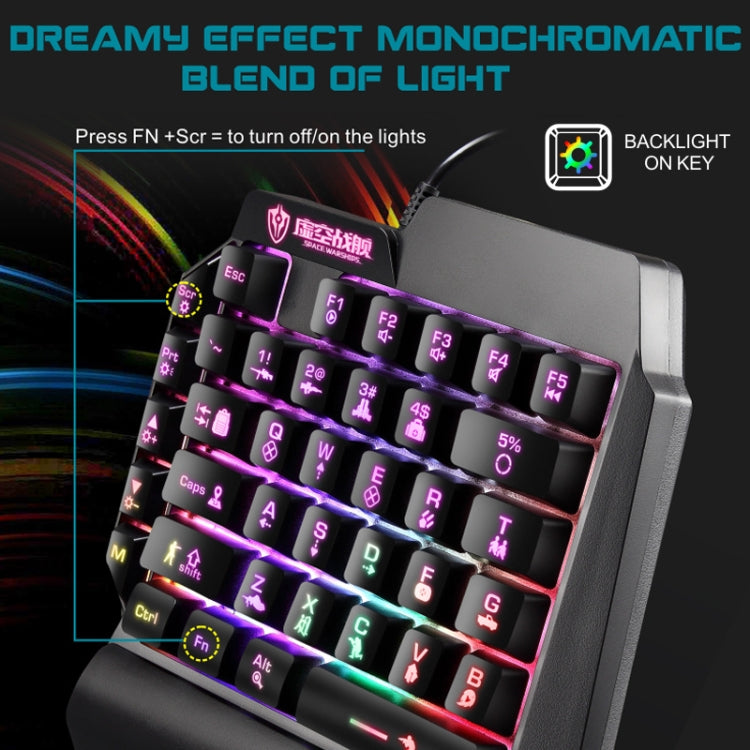 SHIPADOO F6 One Hand Wired Gaming Keyboard