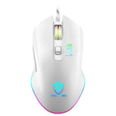 SHIPADOO GM3 3600 DPI Four-speed Adjustable Four-button Cool Colorful Respiration Light Gaming Wired Mouse(White)