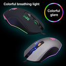 SHIPADOO GM3 3600 DPI Four-speed Adjustable Four-button Cool Colorful Respiration Light Gaming Wired Mouse(Black)